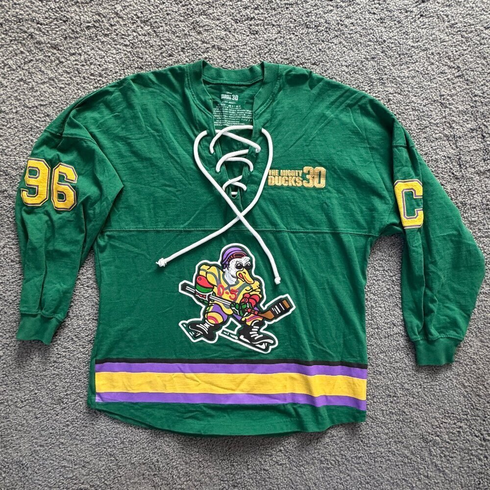 The Mighty Ducks 30th Anniversary Spirit Jersey - Men's Size S - Ice Hockey -GUC